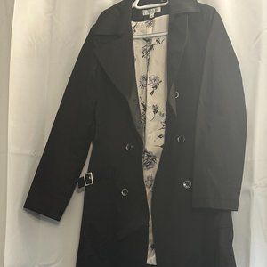 Via Spiga Black Pea Coat